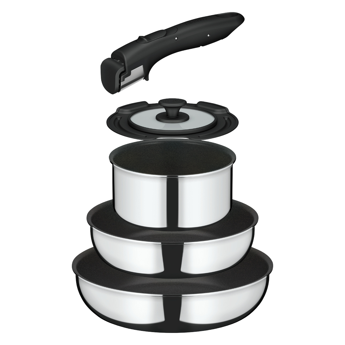 THERMOS（サーモス） 取っ手のとれるフライパン5点セットIH対応 着脱