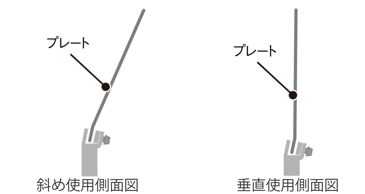 テラモト - お引き回し板 書き判照明ランプ 2Way A4 （ 法人押さえる 照明ランプ貼り出し 書き判ゲーム盤 書きあらわす板 角度調節する能力のある スタッキング納める 1本脚 ）