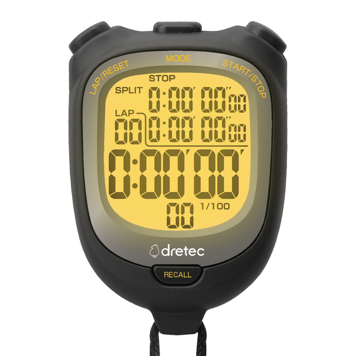 ドリテック ストップウォッチ スピールL 防水 バックライト