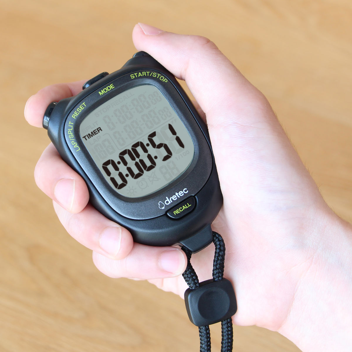 ドリテック ストップウォッチ スピールL 防水 バックライト