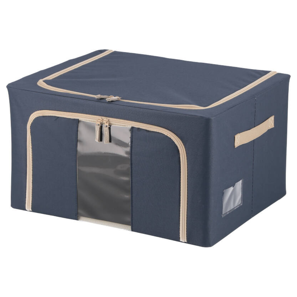 不二貿易（Fuji Boeki） 収納ボックス 55L 窓付き 積み重ね収納