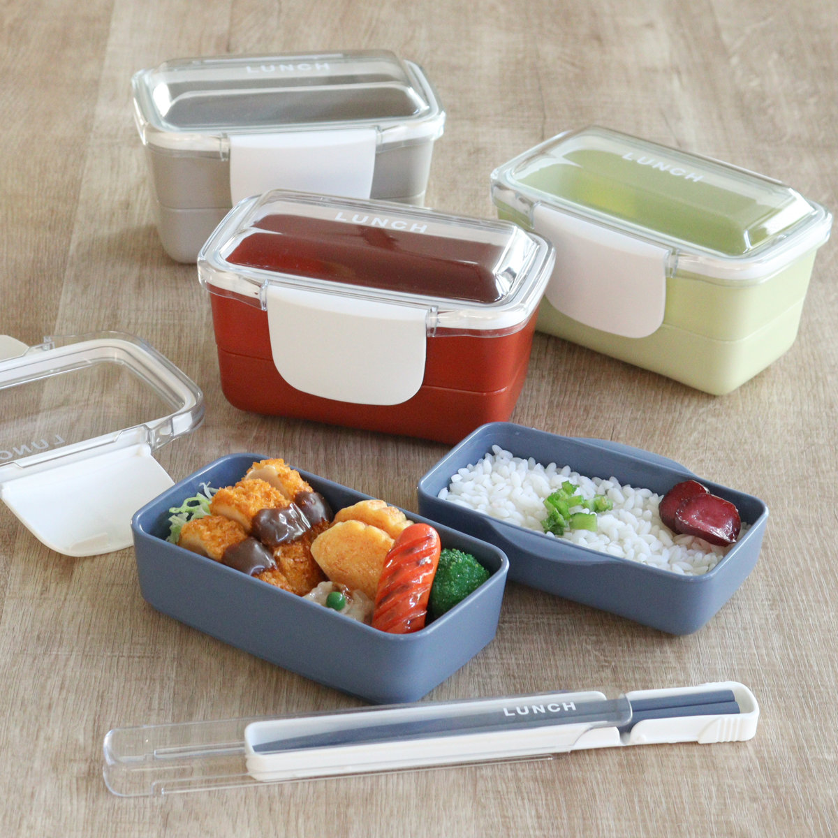 イエロースタジオ 弁当箱 560ml ドーム 2段 time for LUNCH ランチ