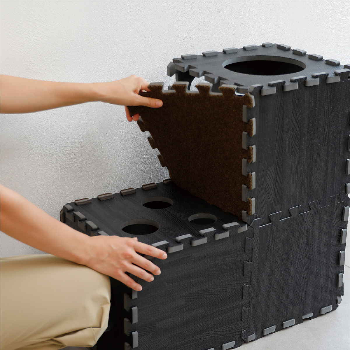 猫ハウス つめが研げる ペットトンネル 爪とぎ...の詳細画像3