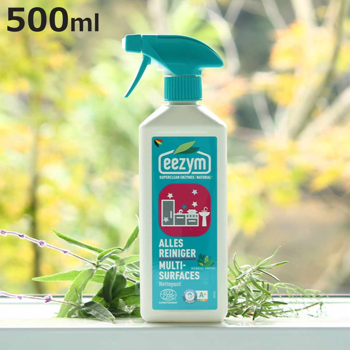 洗剤 eezym 酵素洗剤 マルチクリーナー ハーバルフレッシュ （ 家庭用洗剤 酵素 中性洗剤 スプレー マルチ ベルギー製 掃除 ）