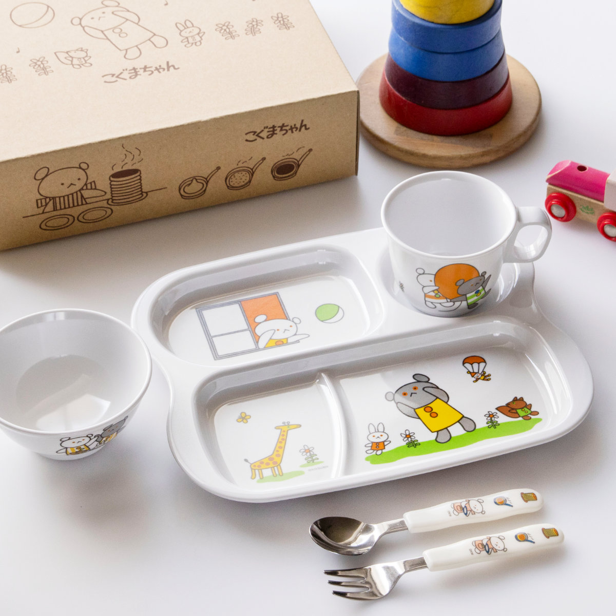 ランチプレート ランチプレートセット こぐまちゃん （ 食洗機対応