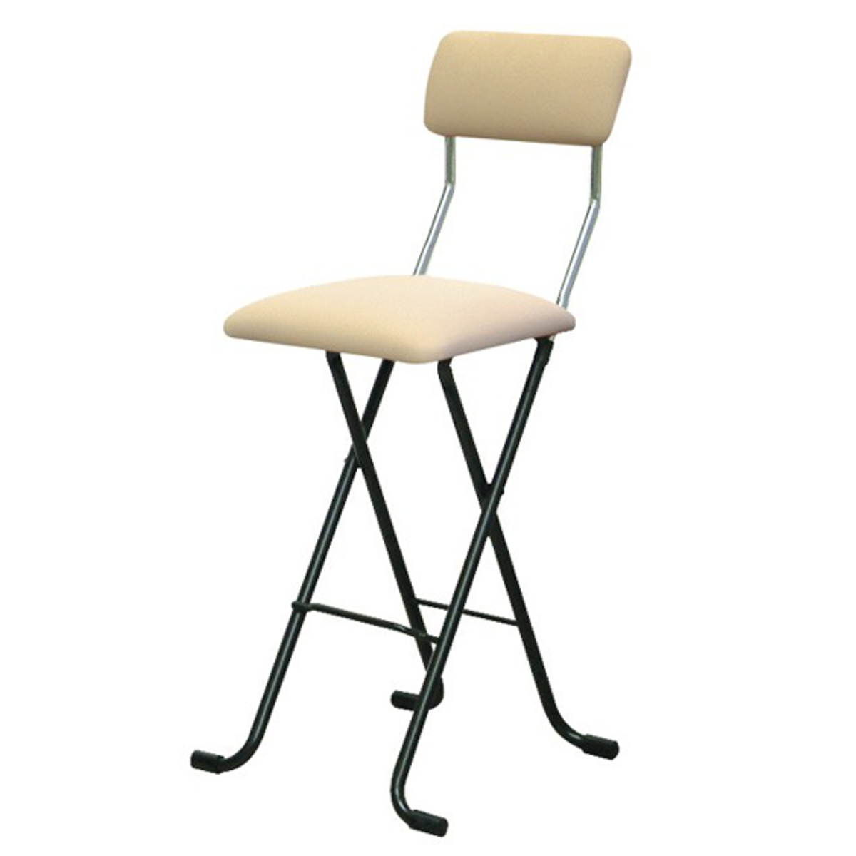 ルネセイコウ 折りたたみ椅子 同色2脚セット 座面高63.5cm ハイタイプ