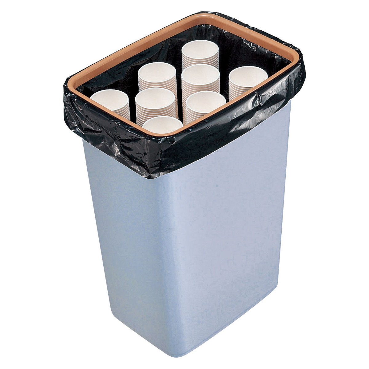 屋内用ゴミ箱 業務用ダストボックス 45L 20L 紙コップ用ダストボックス K-500 （ 法人限定 山崎産業 コンドル 紙コップ回収ボックス ゴミ箱 飲み残し ）_5