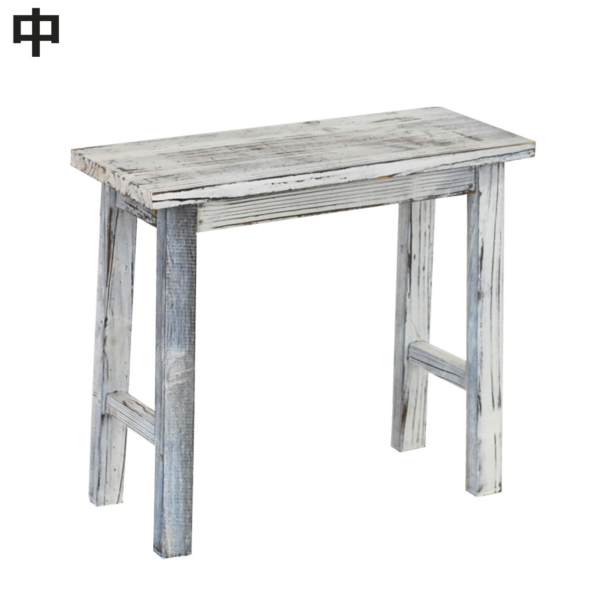 花台 ホワイトスツール風花台 中 （ プランター台 フラワーラック 飾り台 プランターラック フラワー スタンド 木 スクエア ）