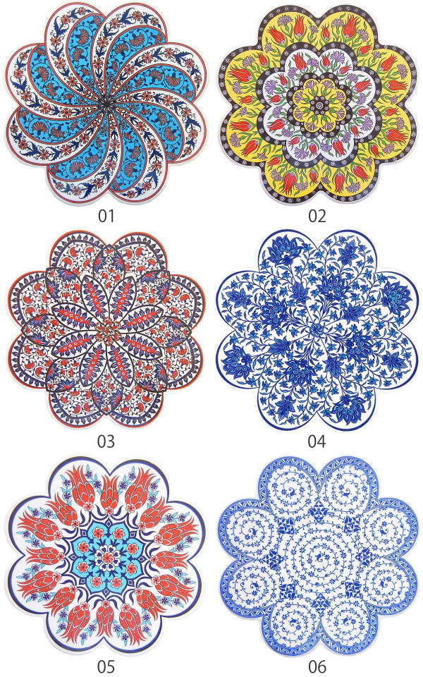 鍋敷 IZNIK イズニック トリベット タイル鍋敷 （ 鍋敷き なべ敷き 鍋