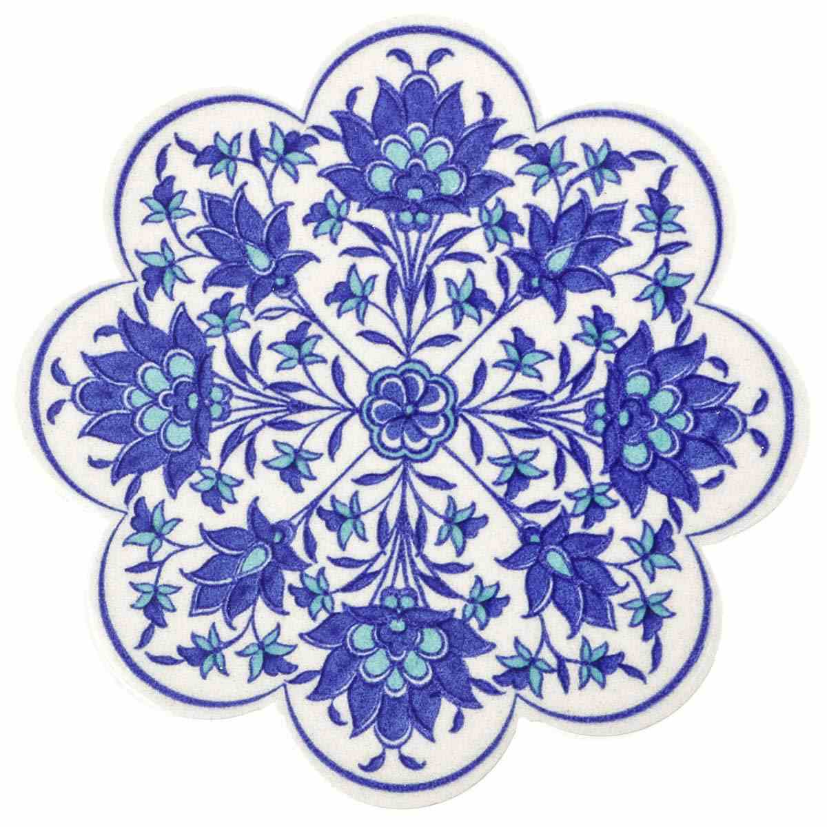 コースター 11cm IZNIK タイルコースター 陶器 ( トルコ陶器 コースター 11cm IZNIK タイルコースター 陶器 ( トルコ陶器