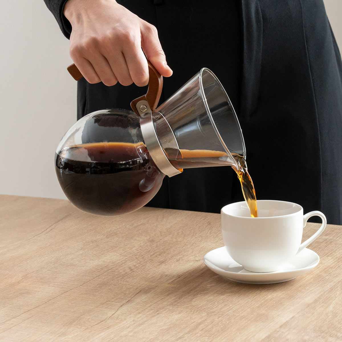 コーヒーメーカー 650ml 5杯用 ロクサン 63 ガラス （ コーヒー