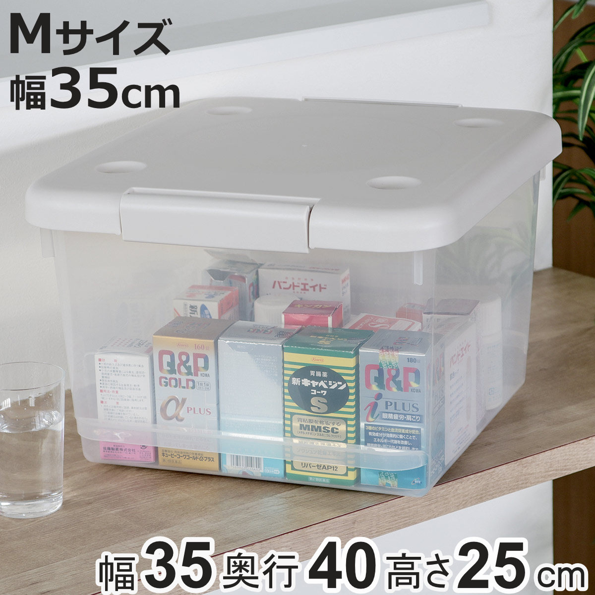 天馬 収納ボックス 35M とっても便利箱 フタ付き （ 幅35×奥行40×高さ