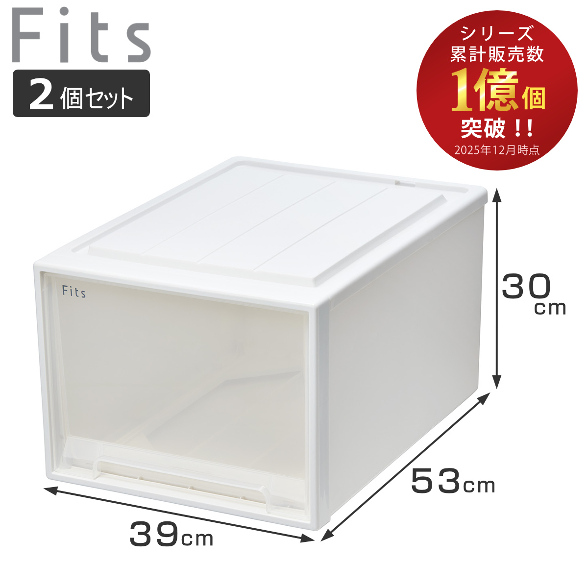 Fits 収納ケース フィッツ フィッツケース クローゼット L-53 2個
