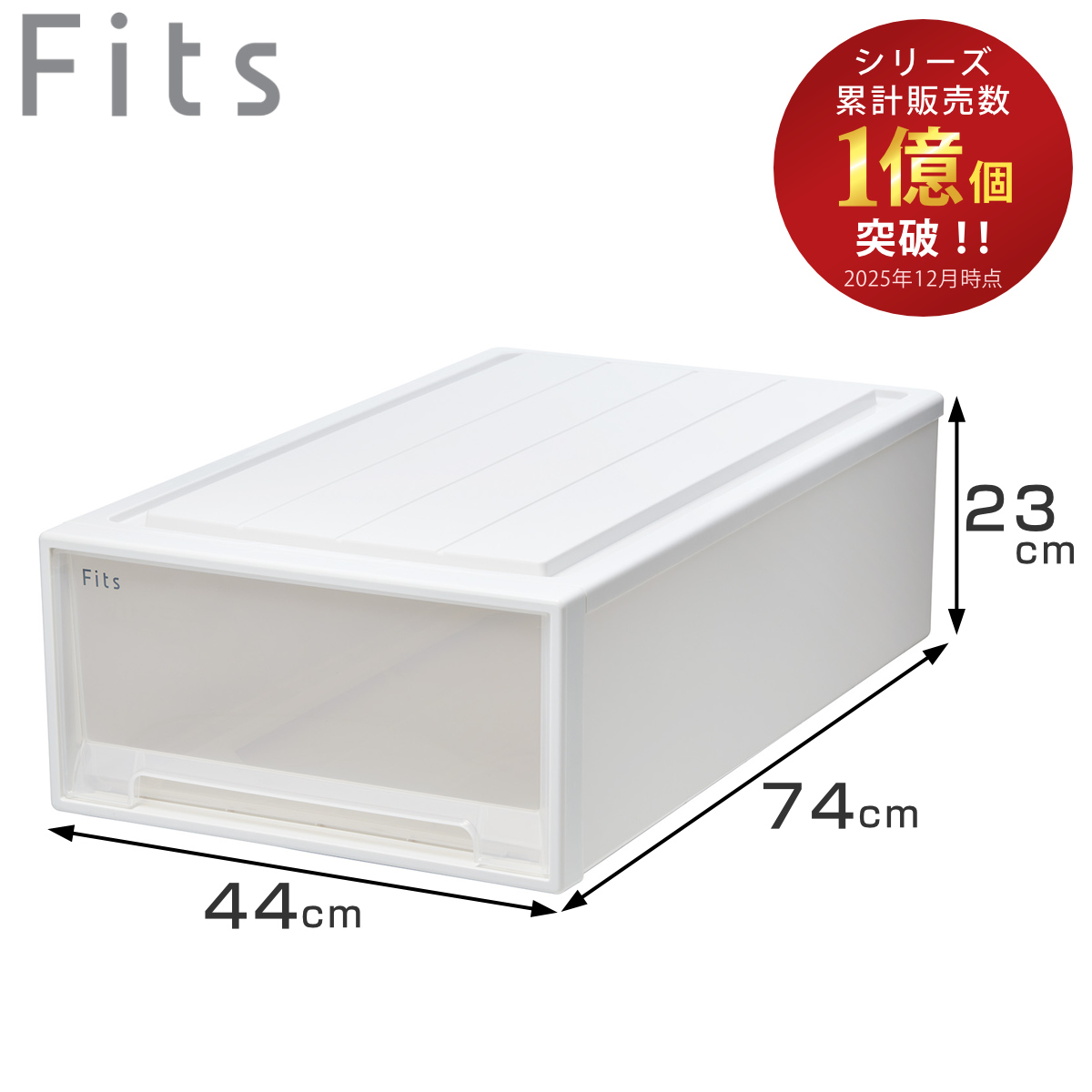 Fits 収納ケース 幅44×奥行74×高さ23cm フィッツケース アドバンス 74