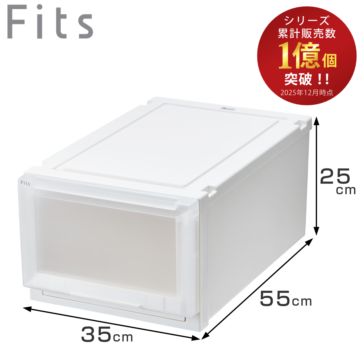 Fits 収納ケース 幅35×奥行55×高さ25cm フィッツケース アドバンス