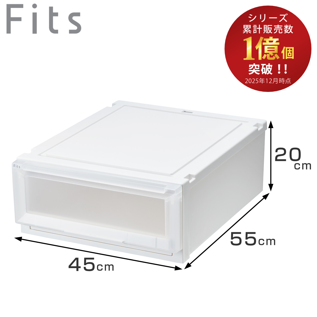 Fits 収納ケース 幅45×奥行55×高さ20cm フィッツケース アドバンス
