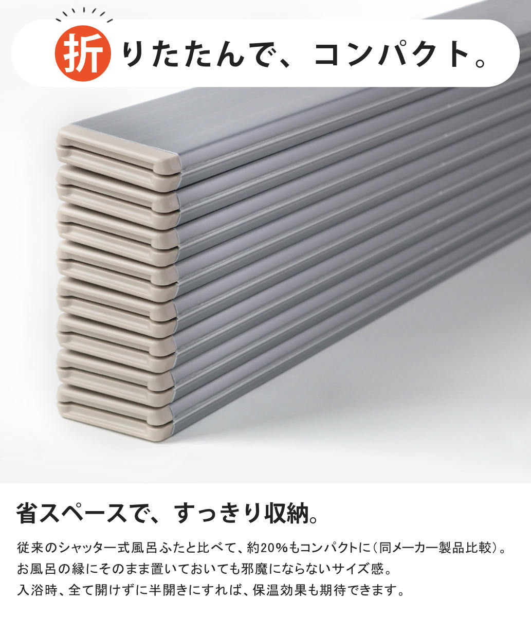 風呂ふた 折りたたみ 90×129cm 銀イオン配合 特注 別注 （ ふろふた 風呂蓋 風呂フタ ミューファン 日本製 ）の画像