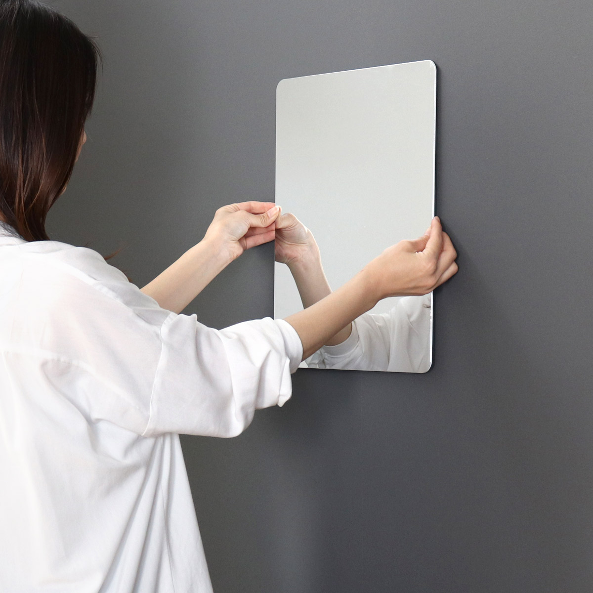 割れない鏡 セーフティミラー M 横29.5×...の詳細画像5