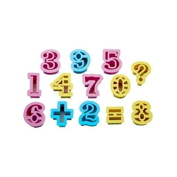 クッキー型 抜き型 数字 13個セット プラスチック製 （ クッキー抜型