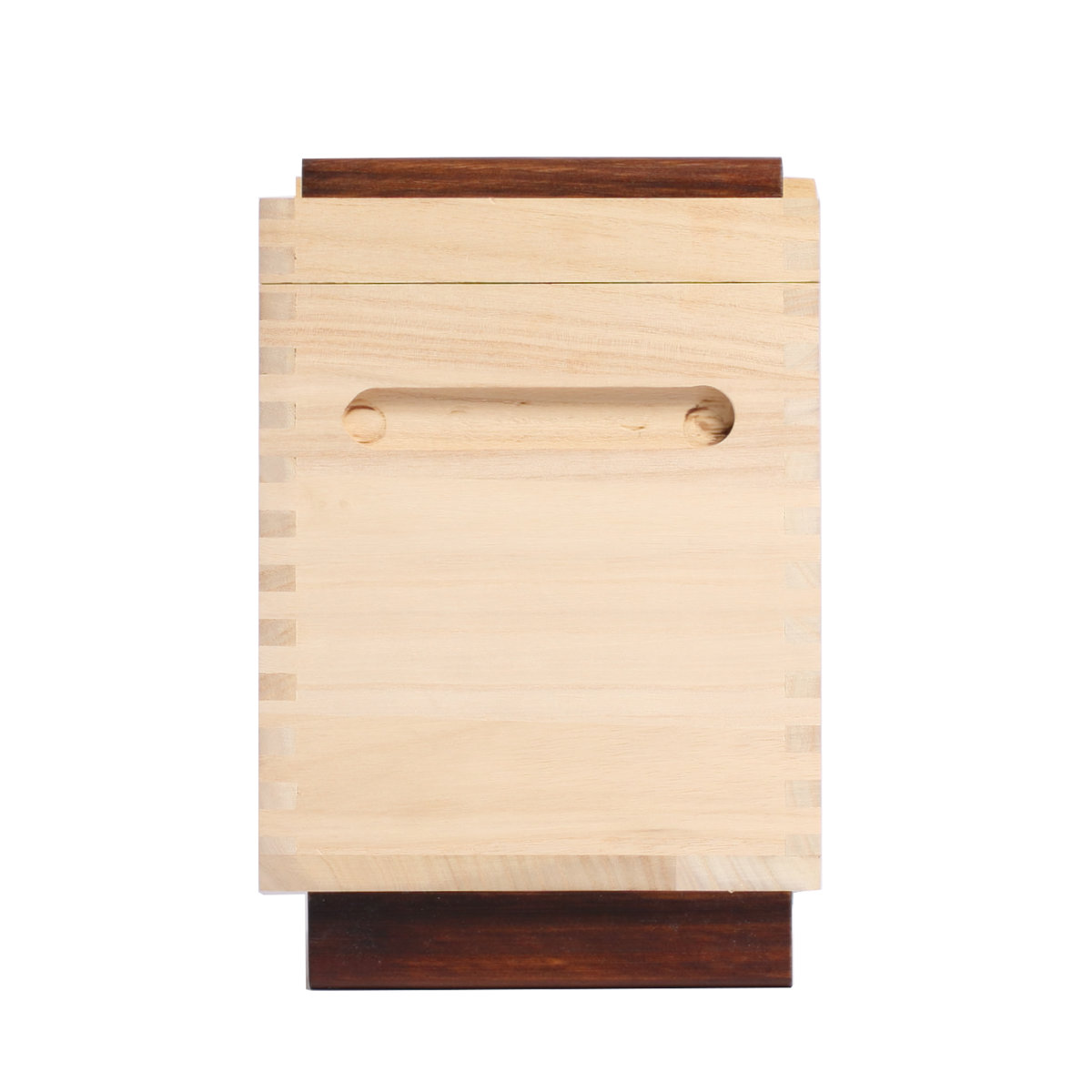 OSMAC 米びつ 桐製 Rice Box 5kg 計量マス付き （ キャスター付き 桐