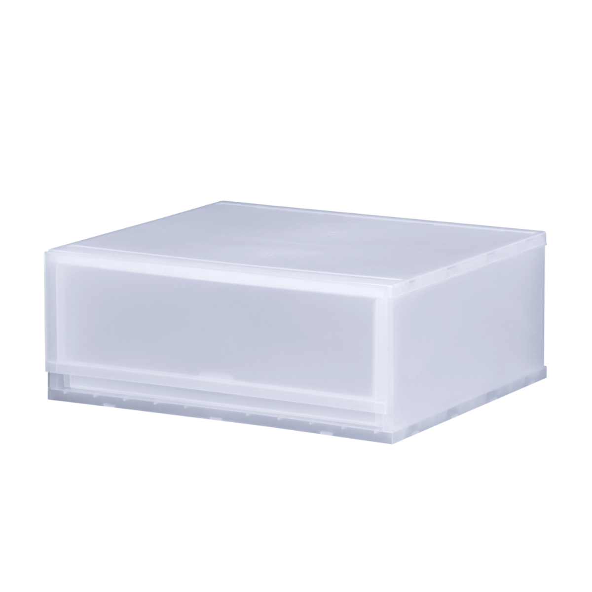 伸和（SHINWA） 収納ケース プラスト 半透明タイプ 1段 幅51×高さ20.5