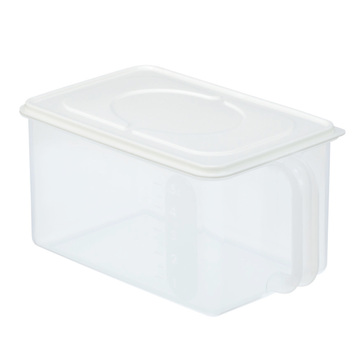 イノマタ化学 保存容器 6.3L 浅型 取っ手付き 同色8個セット （ 食品