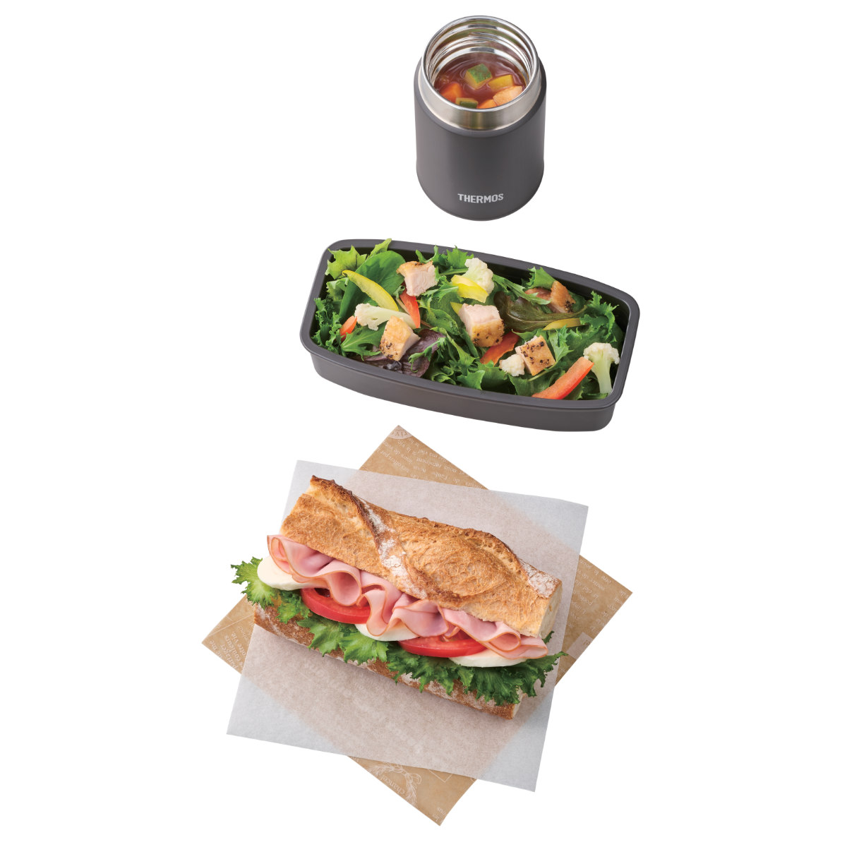 THERMOS（サーモス） 弁当箱セット 1L 1000ml 真空断熱スープランチ