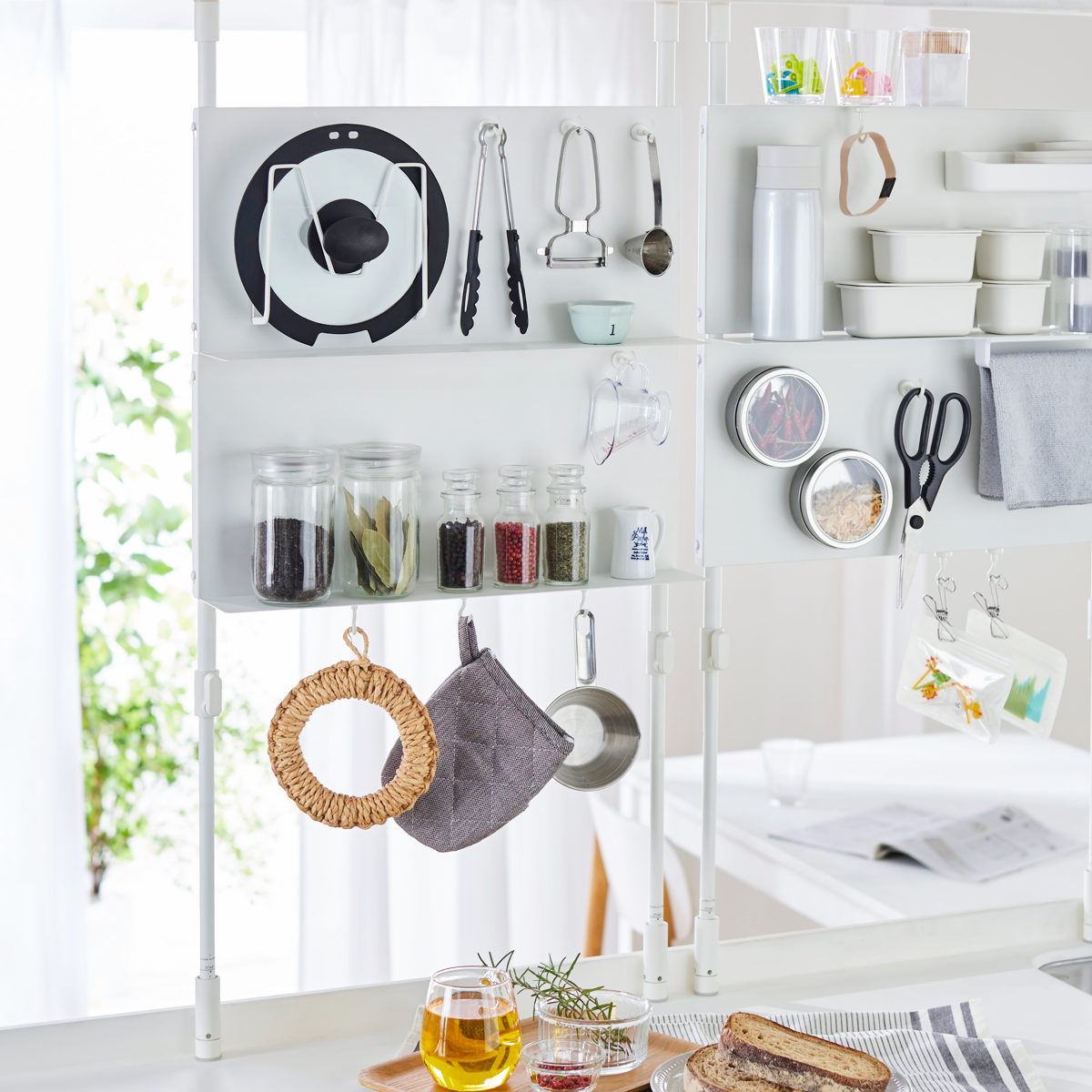 平安伸銅工業 突っ張りラック キッチン つっぱり パネルラック