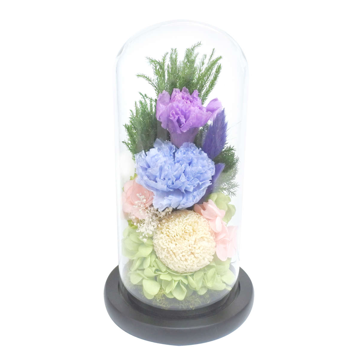 供え花 仏花 ガラスドームアレンジメント プリザーブドフラワー 日々華