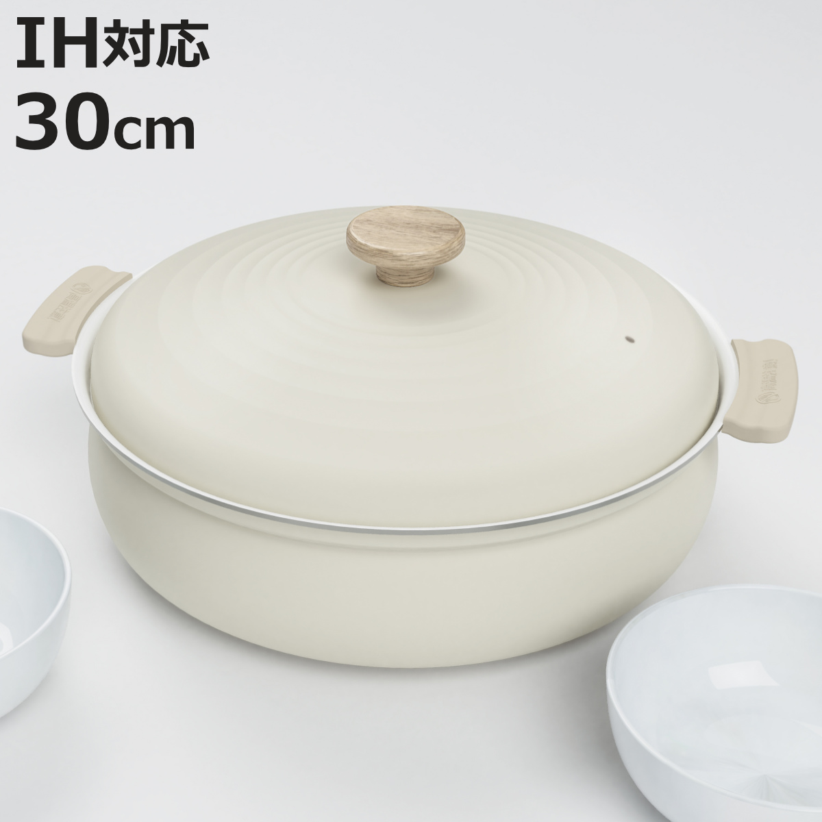 パール金属 両手鍋 28cm IH対応 大容量 だんらん ステンレス製 （ ガス