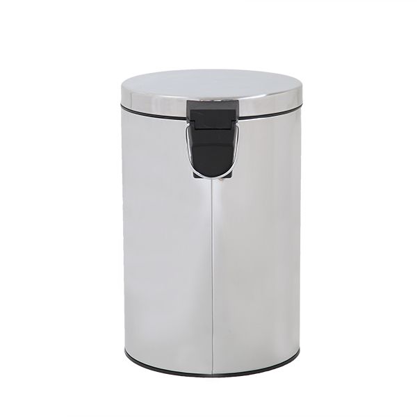 パール金属 ゴミ箱 20L ふた付き ペダル ステンレス 丸型 （ 20