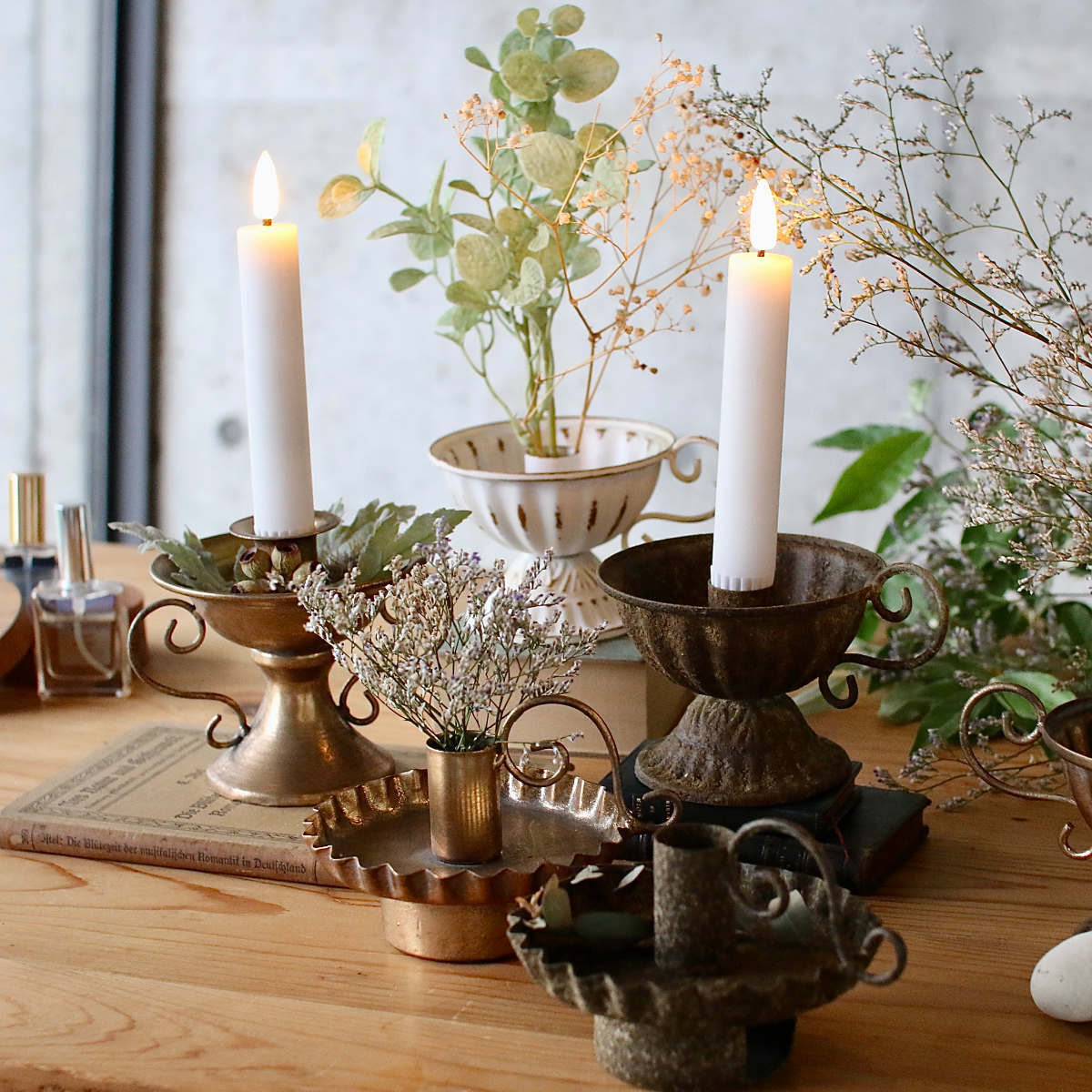 キャンドルホルダー Bタイプ チャーチテーパーキャンドルホルダー