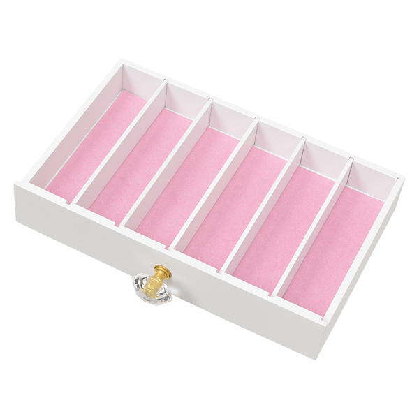 HAGiHARA（萩原） ジュエリーボックス 4段 ミラー付 クリア取っ手 幅