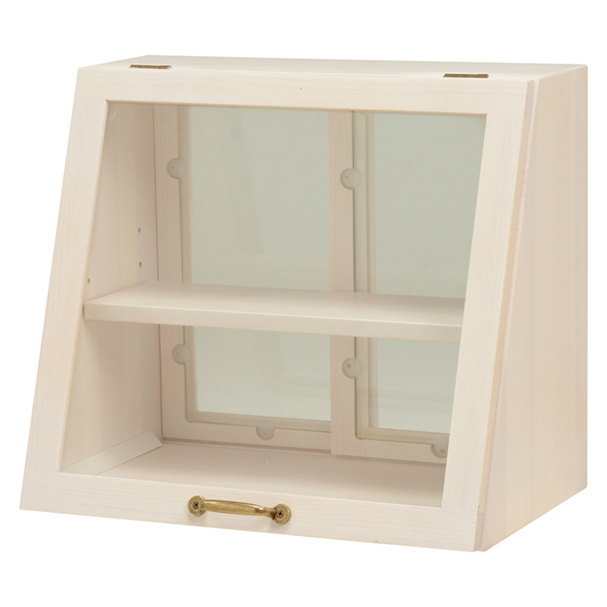 HAGiHARA（萩原） ガラスケース 幅40cm 2段 カウンター上収納 可動棚