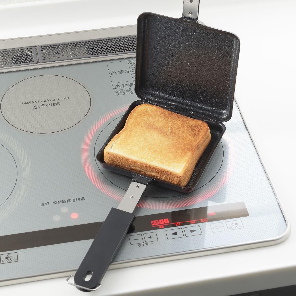 郷技 ホットサンドメーカー IH対応 鉄製 日本製 （ 両面焼き 直火