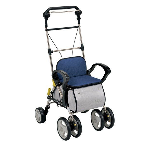 幸和製作所　シルバーカー　歩行器ネイビーチェック 幸和製作所 シルバーカー スタンダード スタンダードシルバーカー
