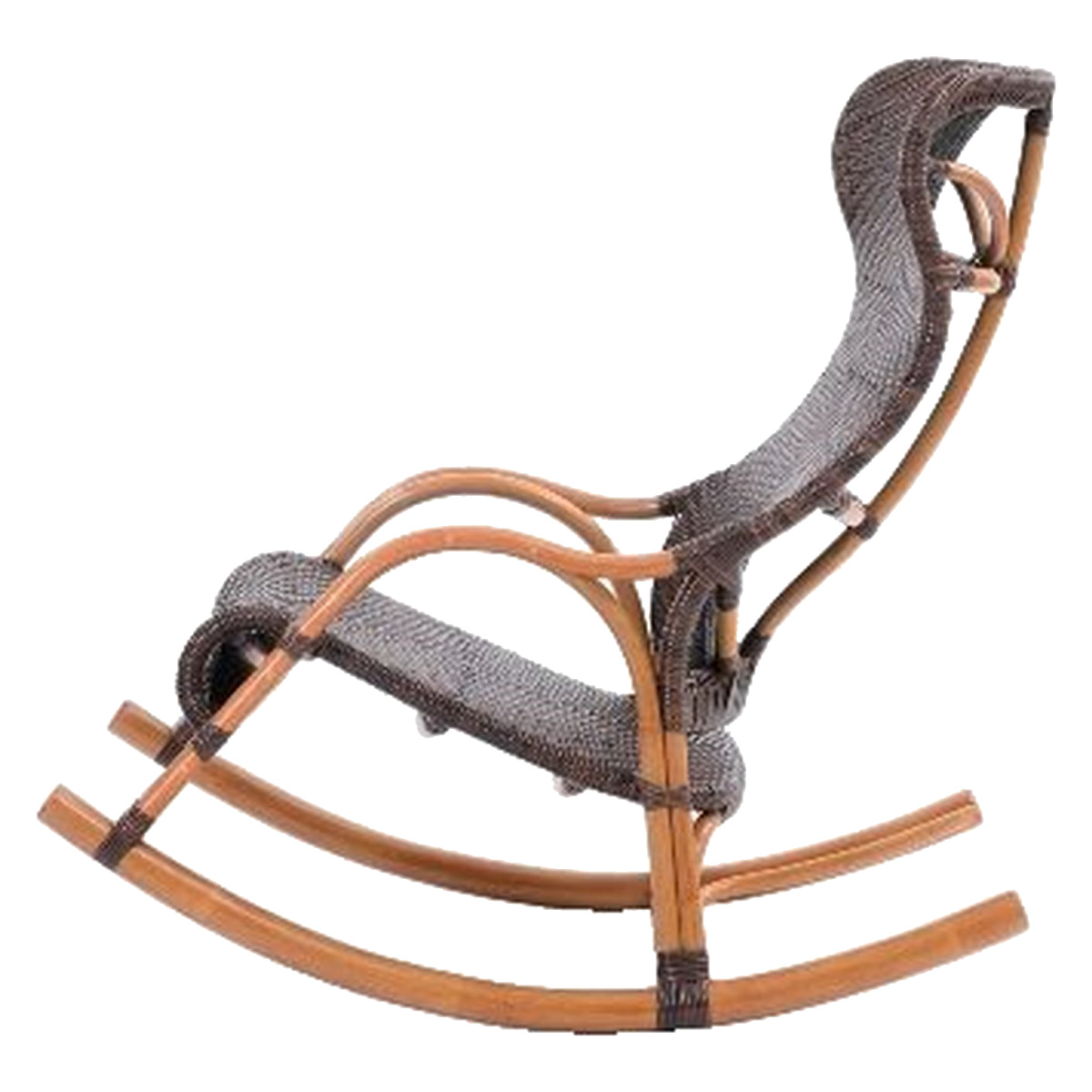 ヴィンテージ ラタン ロッキングチェア 籐家具　/MJ-0956 2F 籐 ロッキングチェア ラタン家具 WAHOO 座面高42cm （ 椅子 ロッキング