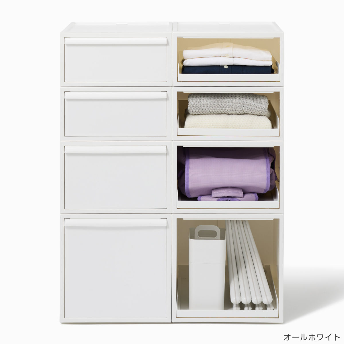 Like-it（ライクイット） 収納ケース トレータイプ クローゼット