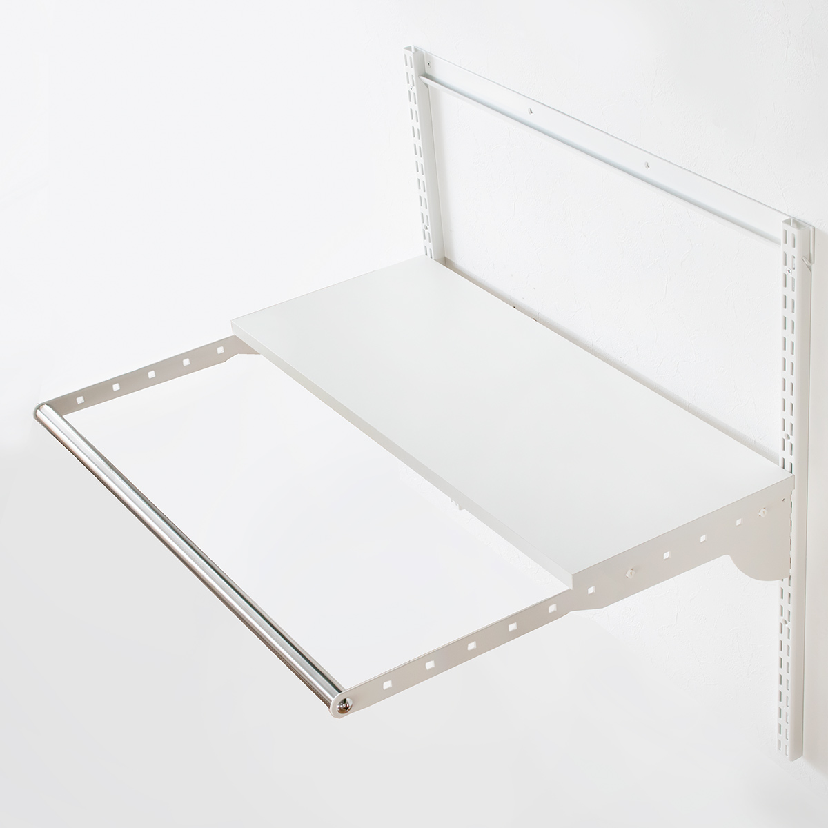 壁面収納 フィットラック ランドリー棚セット 幅90×奥行60cm 棚板奥行30cm （ 棚 ラック パイプ付き DIY 収納 ランドリーラック 洗濯機上 可動棚 ）_10