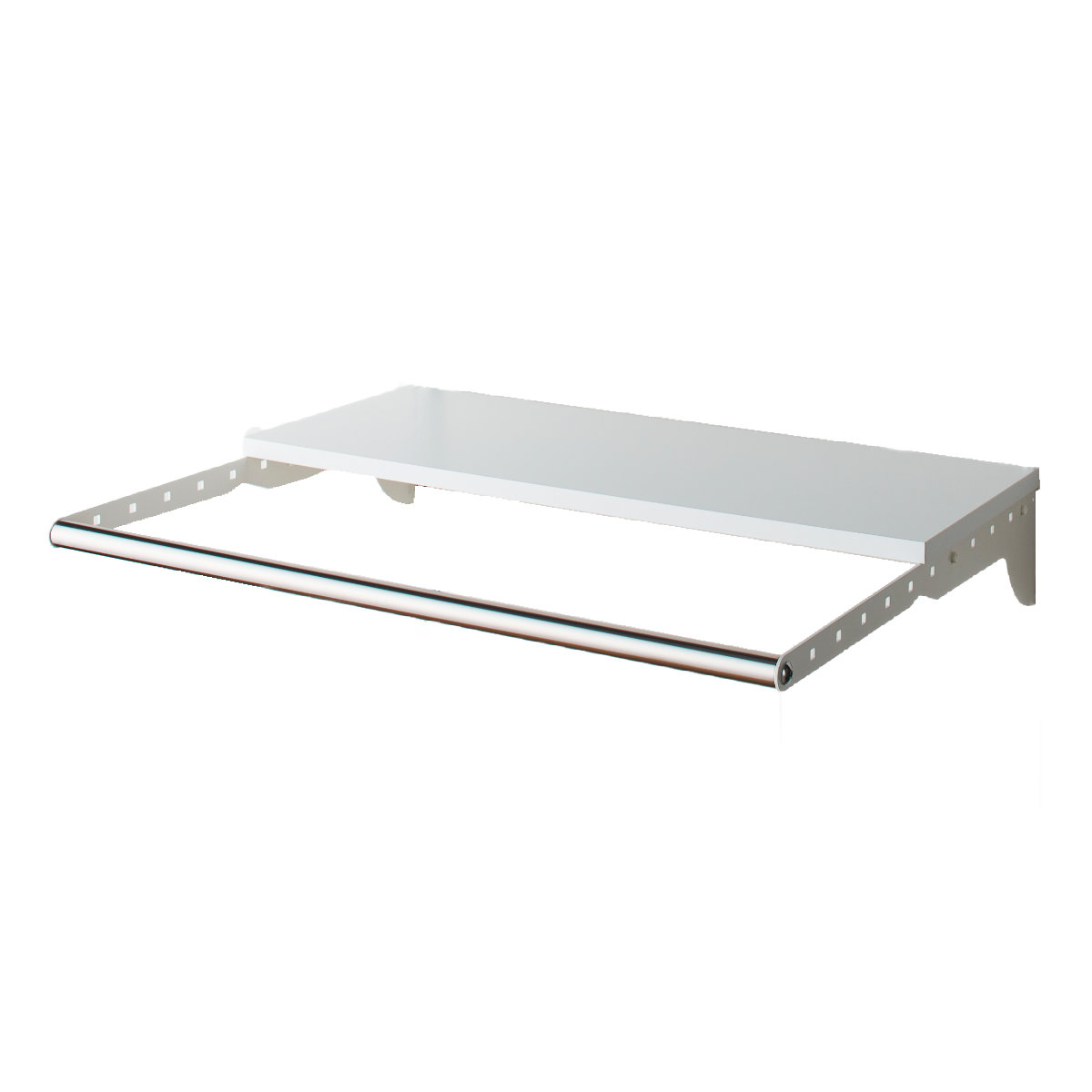 壁面収納 フィットラック ランドリー棚セット 幅90×奥行60cm 棚板奥行30cm （ 棚 ラック パイプ付き DIY 収納 ランドリーラック 洗濯機上 可動棚 ）_1