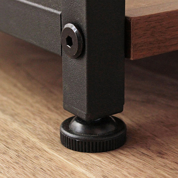 岩附 パソコンデスク 幅120cm ラック付 PCデスク 収納 デスク 木製