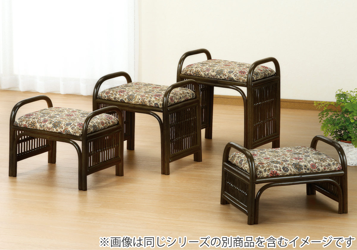今枝商店 籐 らくらく座椅子 ロータイプ 座面高24cm （ 正座椅子