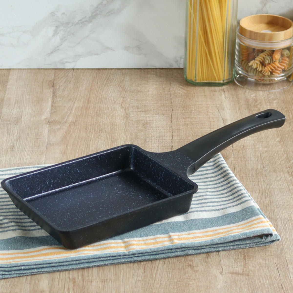 卵焼き器 IH対応 13×18cm 軽量 ダイヤモンドマーブルコーティング