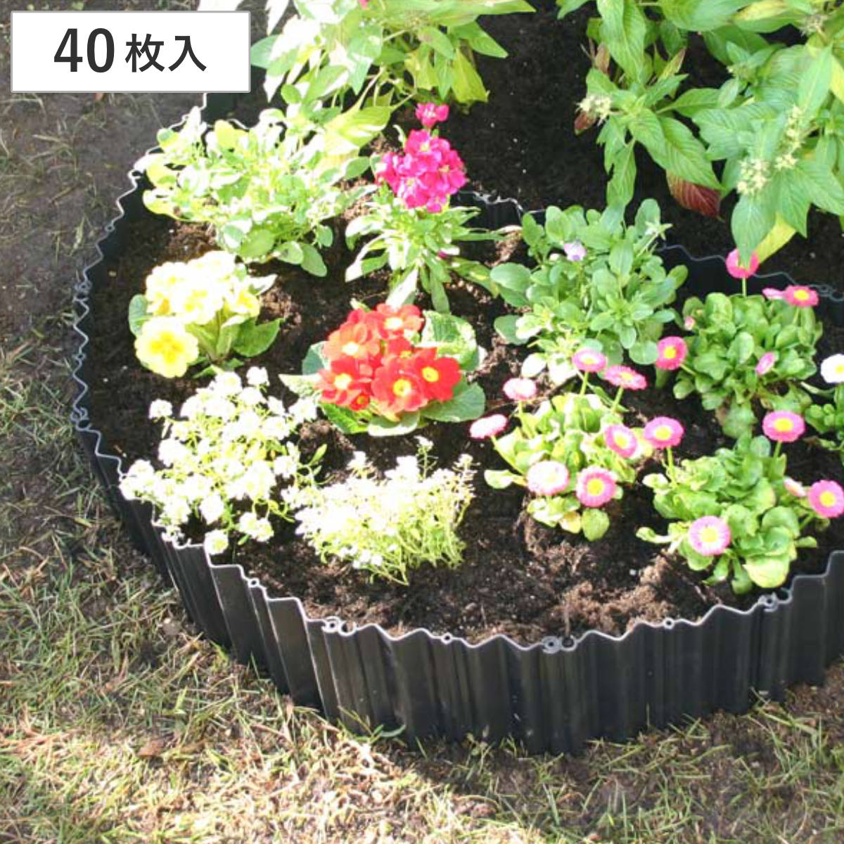 ガーデニング 土ストッパー 40枚入 家庭菜園 花壇 土留め 仕切り お弁当グッズのカラフルボックス 通販 Yahoo ショッピング