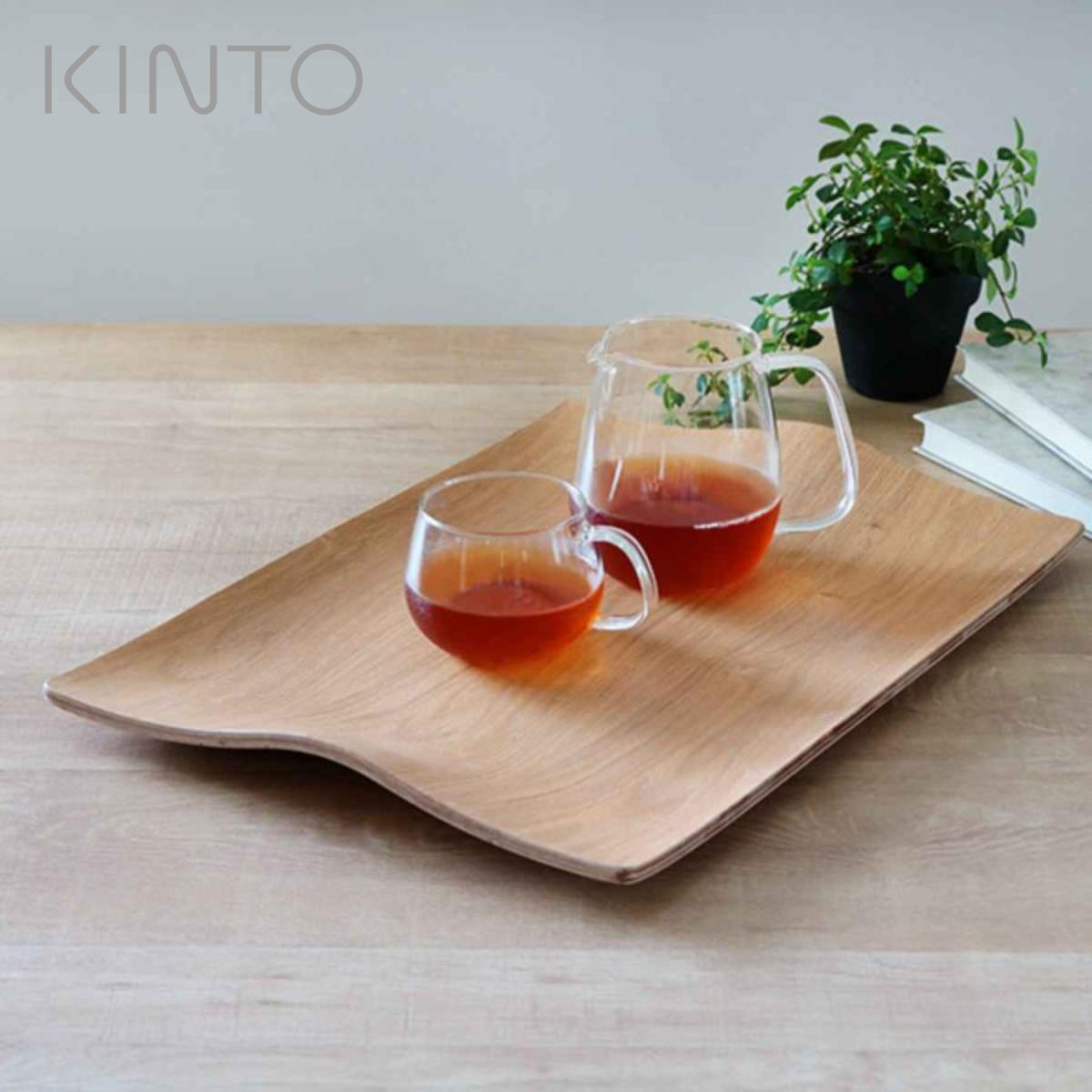 KINTO（キントー） ノンスリップ カーブハンドルトレイ 440x310mm
