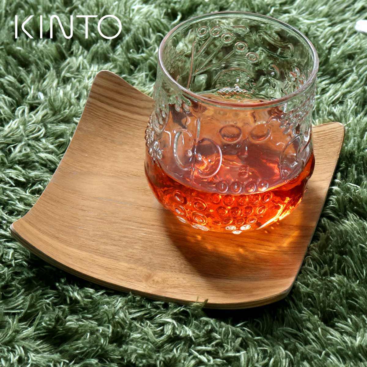 KINTO �L���g�[ �m���X�g�b�v �J�[�u �R�[�X�^�[ �E�B���[ �i 12cm �ؐ� �ؐ��R�[�X�^�[ �p �J�t�F �k�� �� ����~�� ���� �O���X�}�b�g �j
