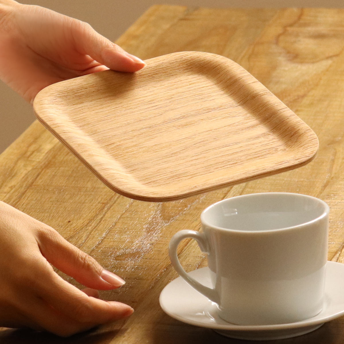 KINTO（キントー） ノンスリップトレイ 160x160mm ウィロー （ トレー