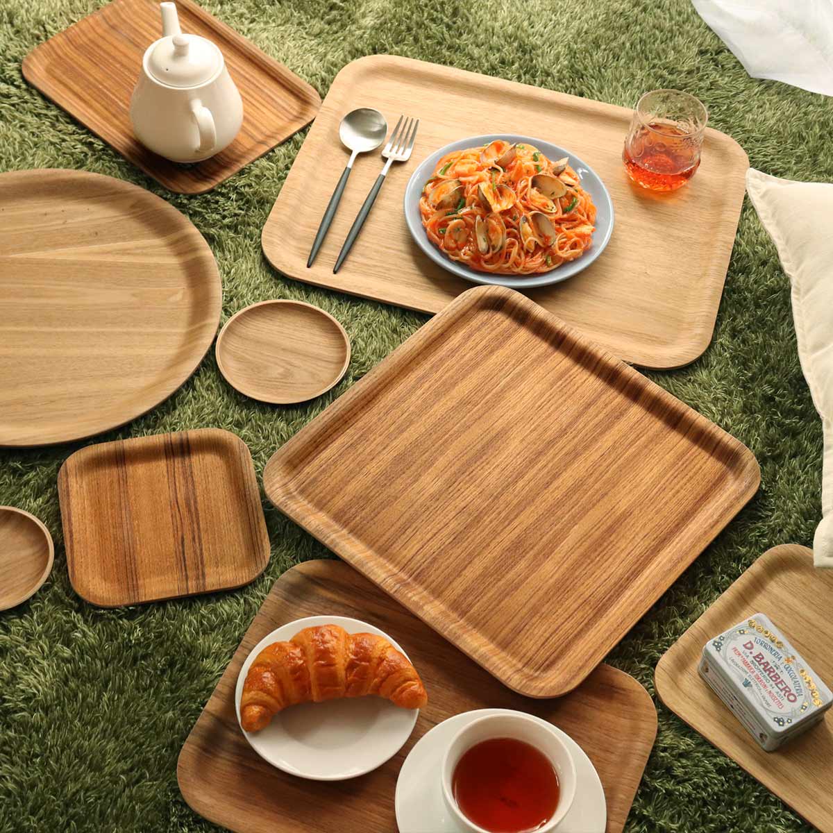 KINTO（キントー） ノンスリップトレイ 320x320mm ウィロー （ トレー