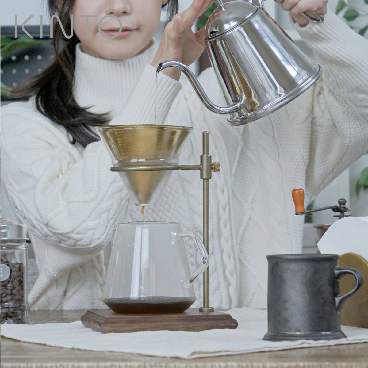 KINTO キントー SLOW COFFEE STYLE SPECIALTY SCS-S02 ブリューワースタンドセット 4cups （ コーヒーサーバー 4杯分 食洗機対応 コーヒーメーカー ）
