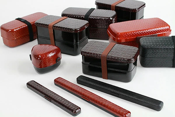 弁当箱 2段 HAKOYA あじろ 兼六かごめ弁当 630ml （ ランチボックス お